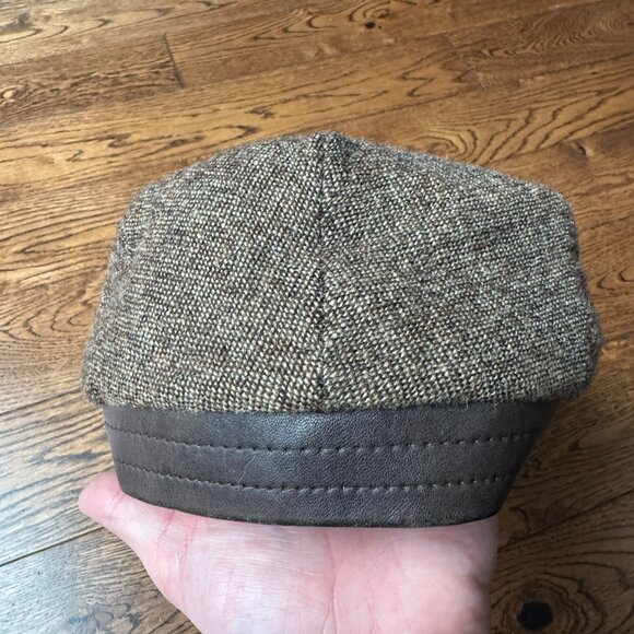Carl Gross Flat Cap 100% Virgin Wool Made in Germany Newsboy Tweed Golf Preppy - Picture 2 of 11
